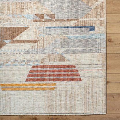Frank Lloyd Wright Foundation Usonia USO-2303 White Area Rug by LIVABLISS