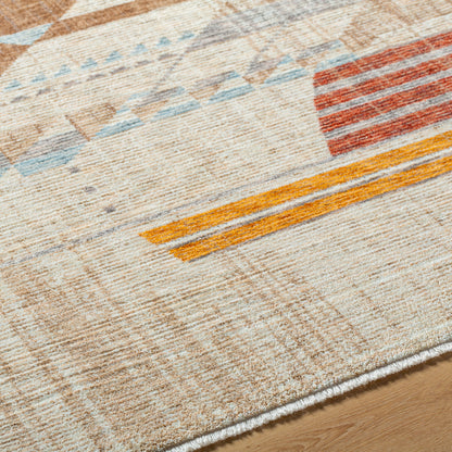 Frank Lloyd Wright Foundation Usonia USO-2303 White Area Rug by LIVABLISS