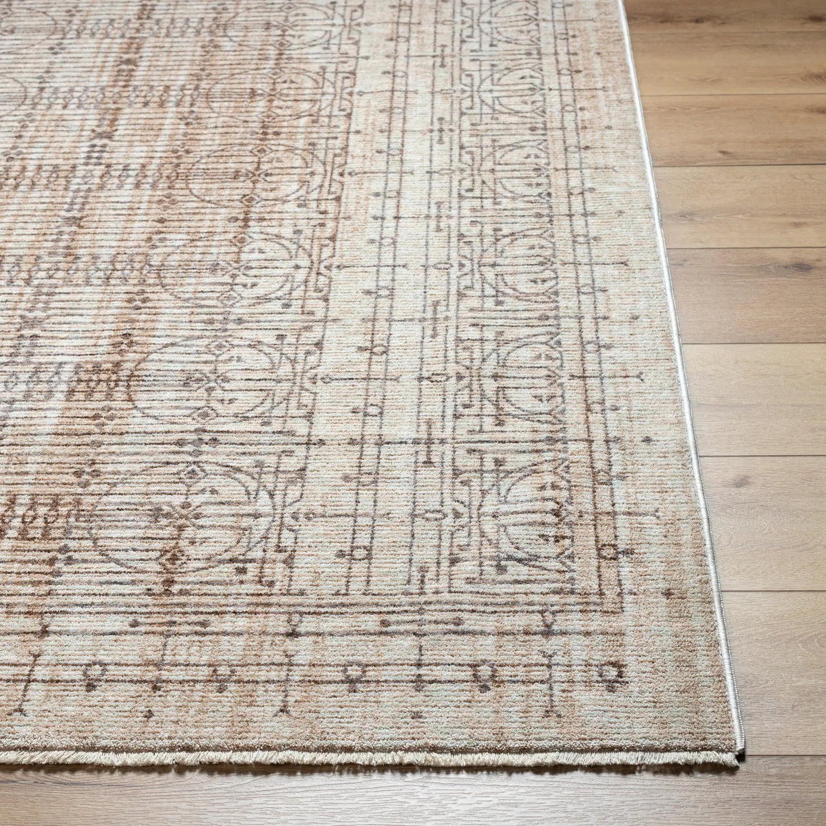 Usonia USO-2304 White Area Rug by Frank Lloyd Wright Foundation x LIVABLISS