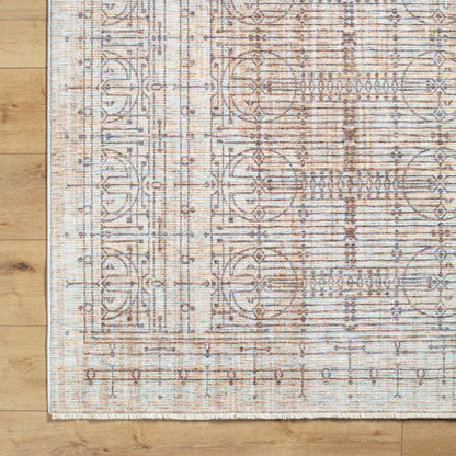 Frank Lloyd Wright Foundation Usonia USO-2304 White Area Rug by LIVABLISS