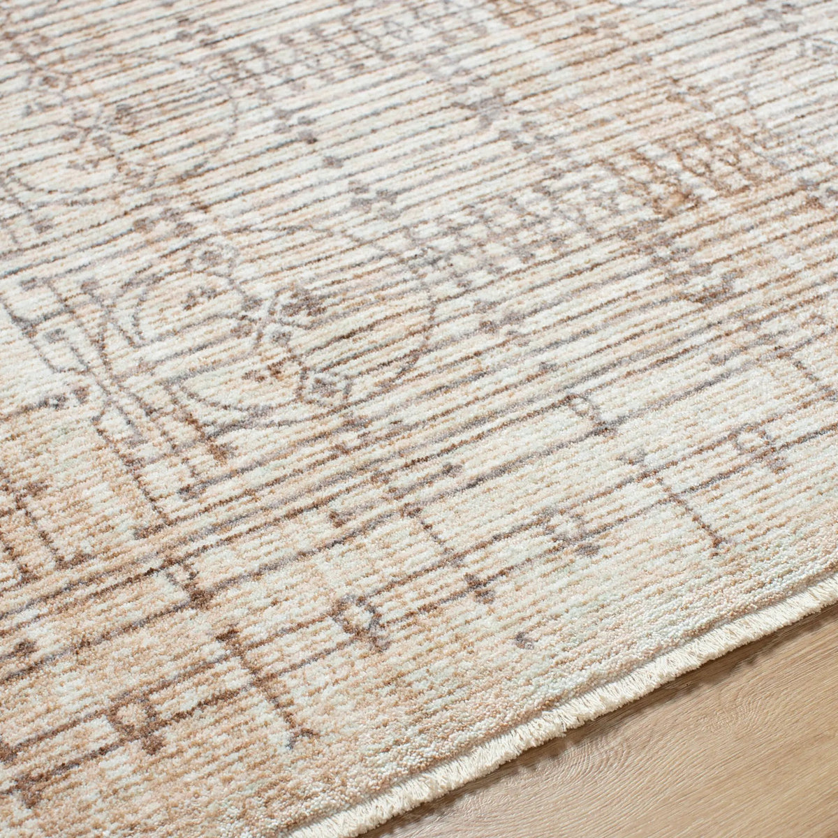 Usonia USO-2304 White Area Rug by Frank Lloyd Wright Foundation x LIVABLISS
