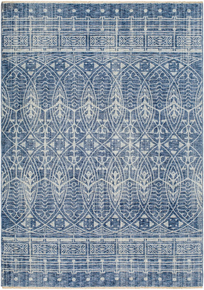 Usonia USO-2306 Ice-Blue Area Rug by Frank Lloyd Wright Foundation x LIVABLISS