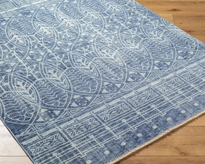 Usonia USO-2306 Ice-Blue Area Rug by Frank Lloyd Wright Foundation x LIVABLISS