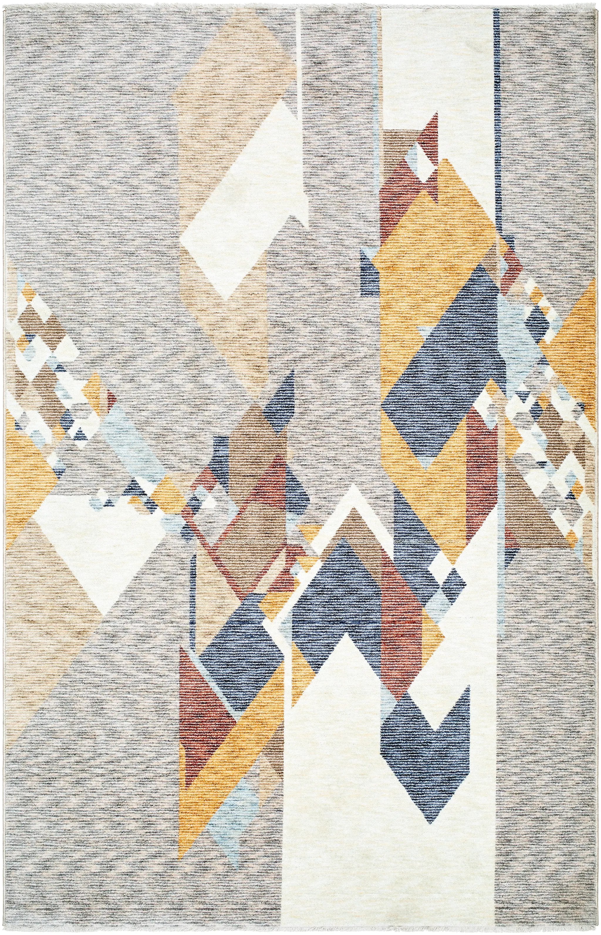 Usonia USO-2307 White Area Rug by Frank Lloyd Wright Foundation x LIVABLISS