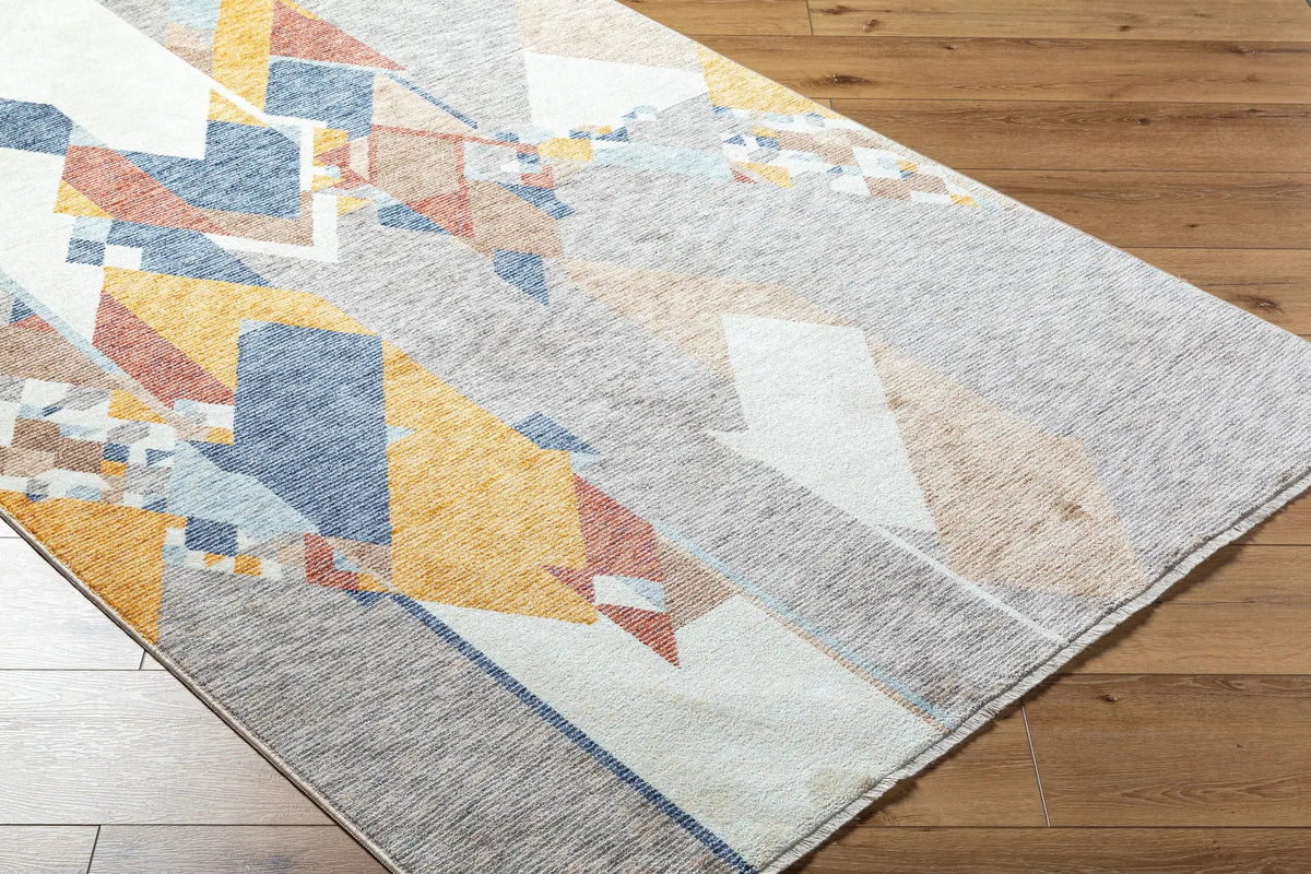 Usonia USO-2307 White Area Rug by Frank Lloyd Wright Foundation x LIVABLISS