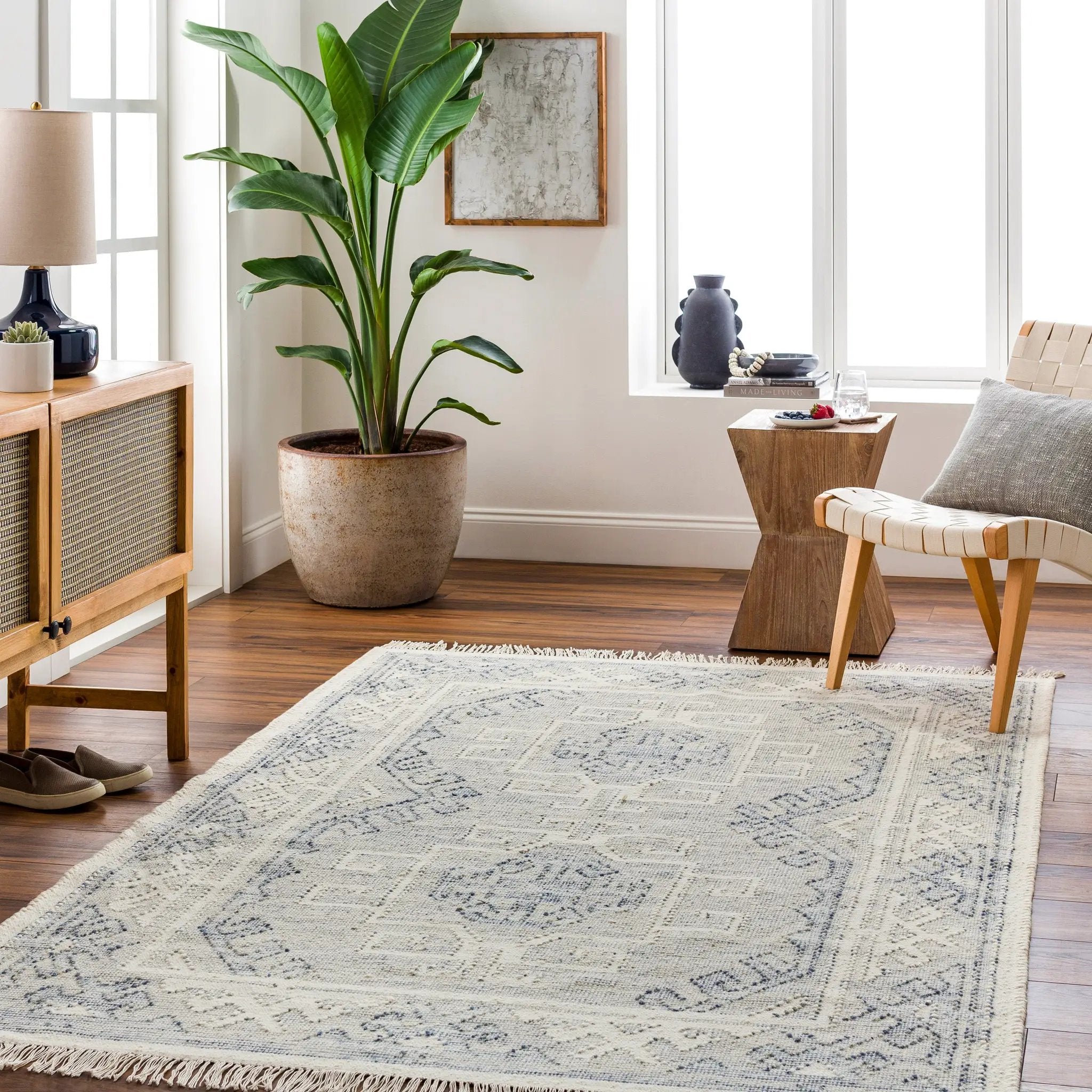 Valerie VLA-2303 Cream Area Rug by LIVABLISS