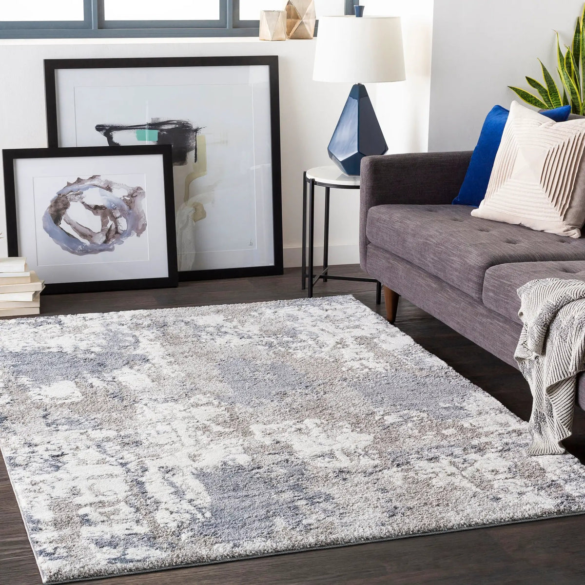 LIVABLISS Venice VNE-2306 Blue Area Rug