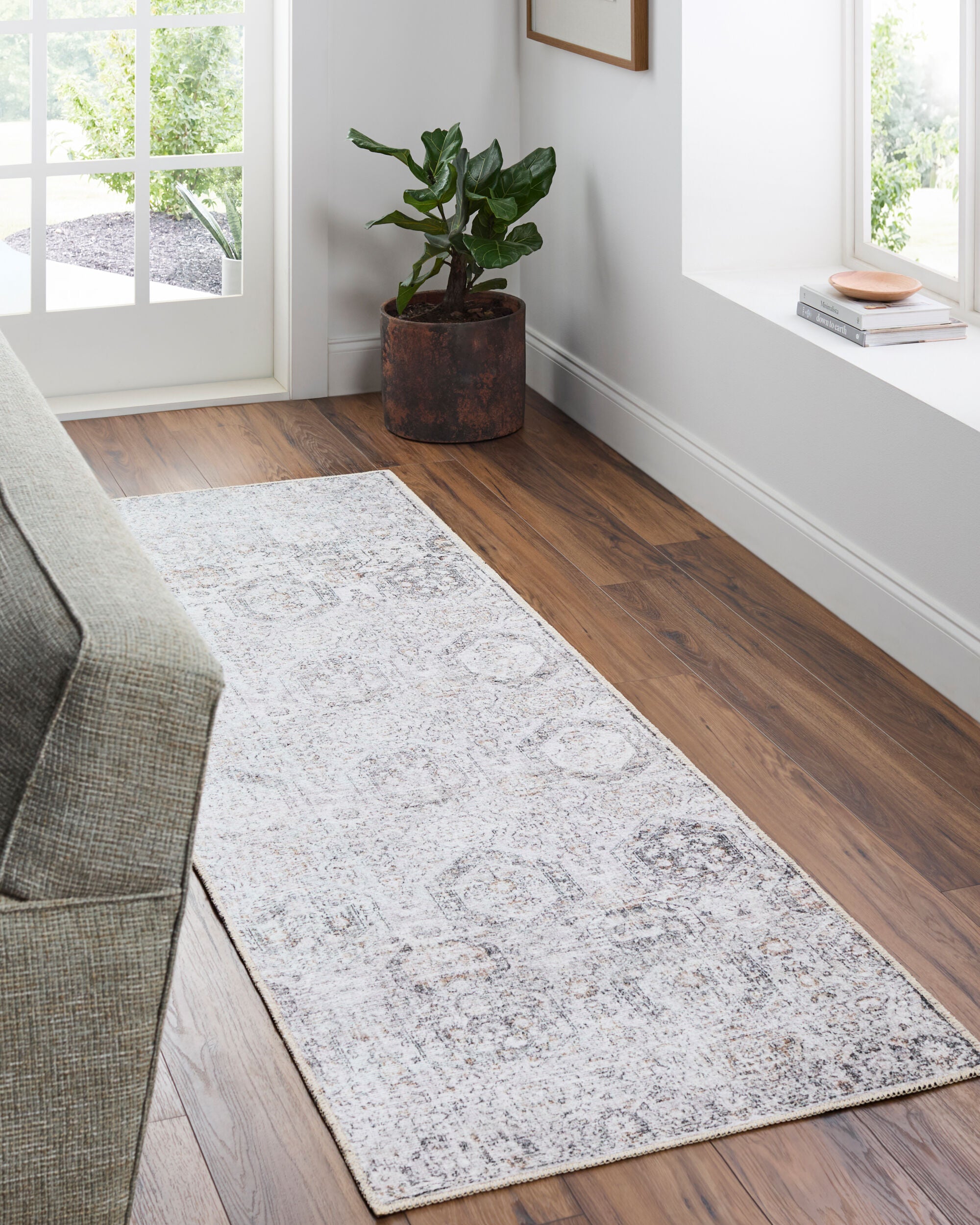 Surya Vinny VNY-2309 Light Gray Machine Washable Area Rug by LIVABLISS