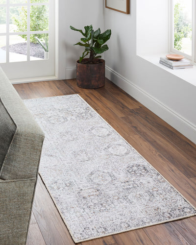 Surya Vinny VNY-2309 Light Gray Machine Washable Area Rug by LIVABLISS