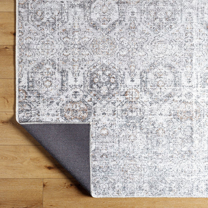 Surya Vinny VNY-2309 Light Gray Machine Washable Area Rug by LIVABLISS