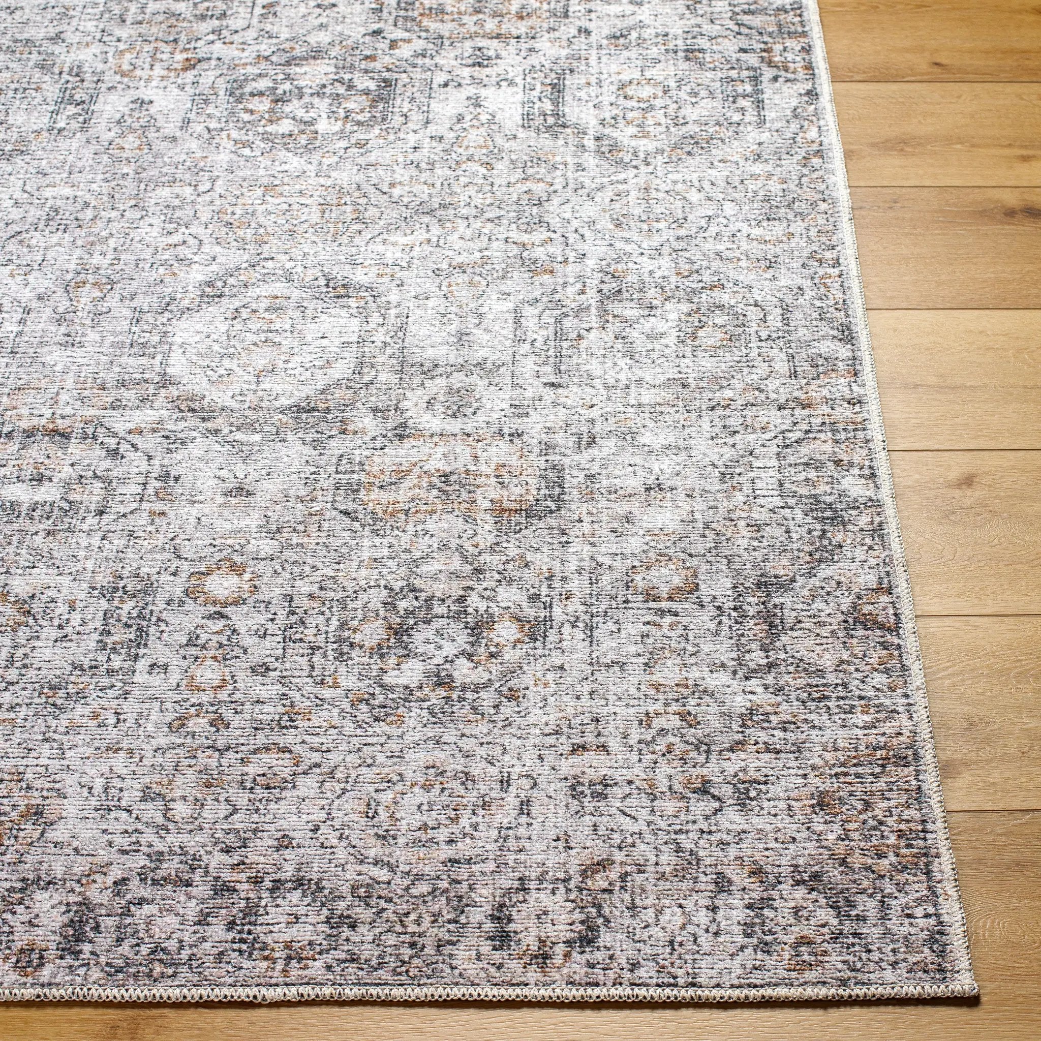 Vinny VNY-2309 Light-Gray Area Rug by LIVABLISS