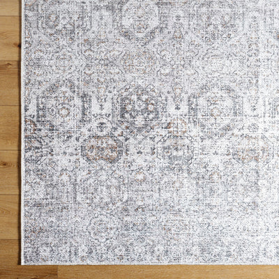 Surya Vinny VNY-2309 Light Gray Machine Washable Area Rug by LIVABLISS