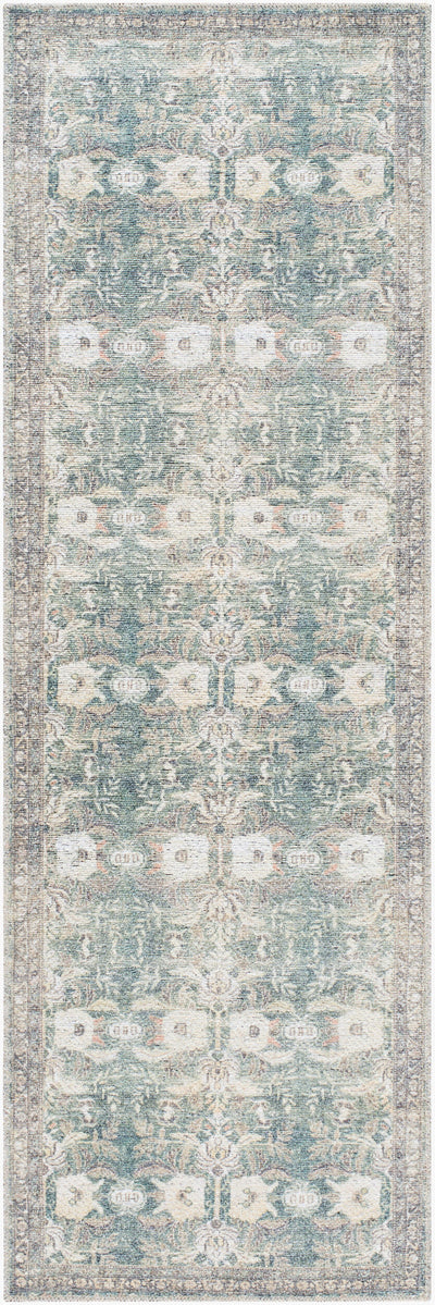 Surya Vinny VNY-2316 Medium Green Machine Washable Area Rug by LIVABLISS