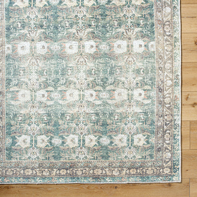 Surya Vinny VNY-2316 Medium Green Machine Washable Area Rug by LIVABLISS