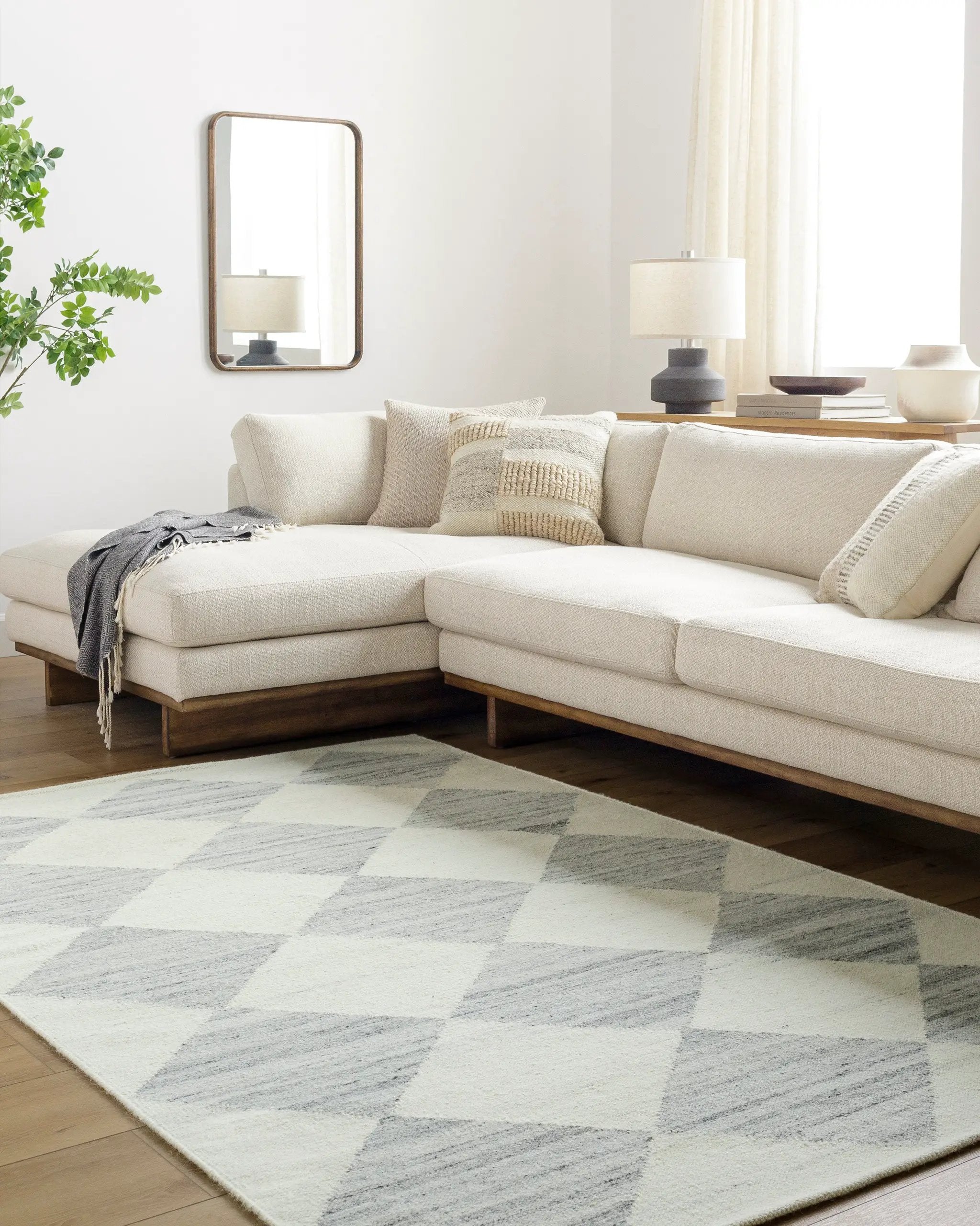Antho VVAT-2303 Slate Gray Area Rug by LIVABLISS