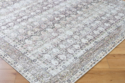 Livabliss Lorelai VVLO-2300 Dark Brown Machine Washable Area Rug