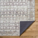 Vivir Lorelai VVLO-2300 Dark Brown Machine Washable Area Rug by LIVABLISS
