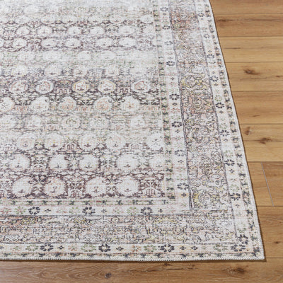 Livabliss Lorelai VVLO-2300 Dark Brown Machine Washable Area Rug
