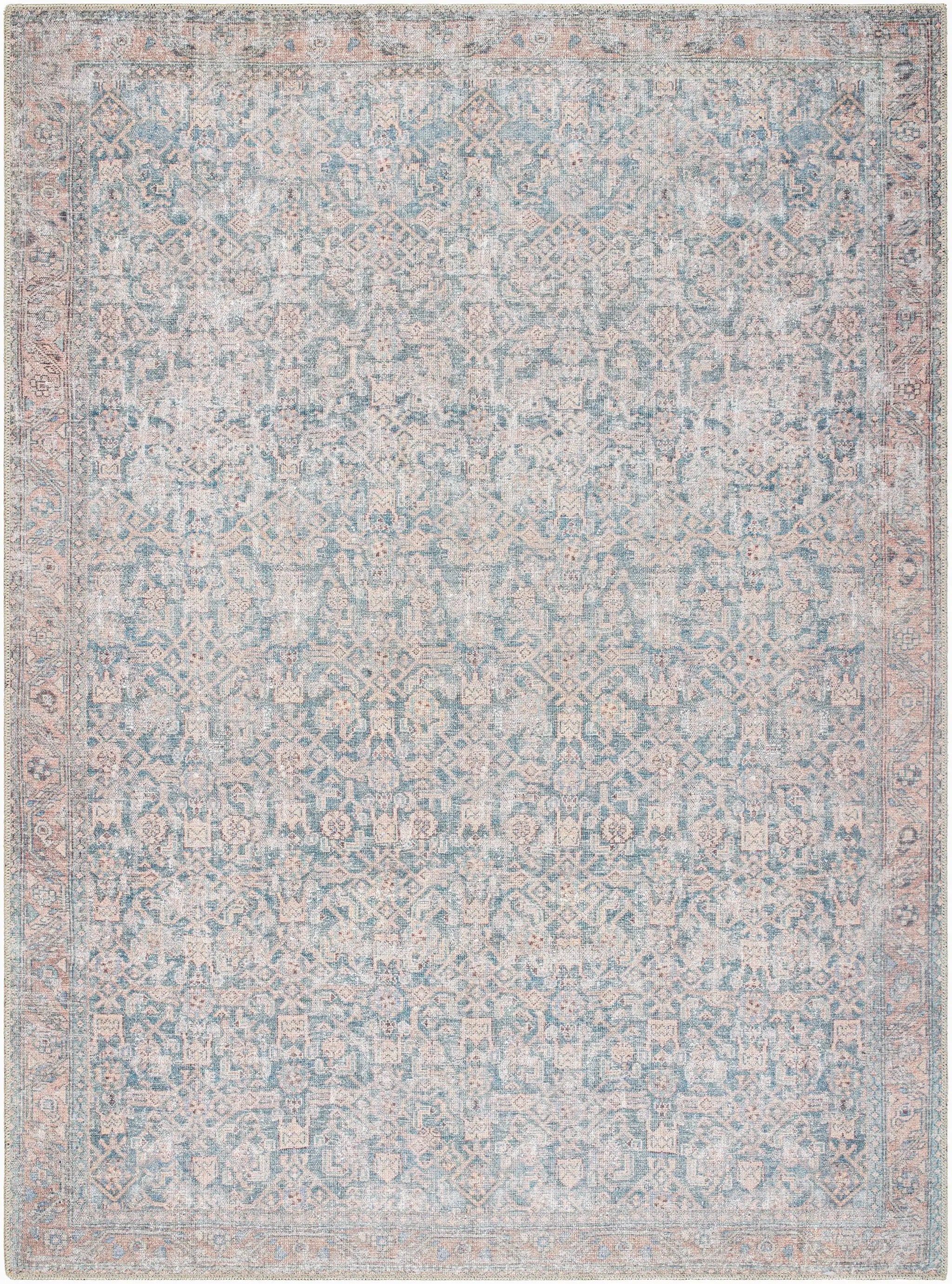 Lorelai VVLO-2301 Deep-Teal Area Rug by LIVABLISS