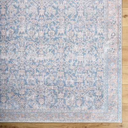 Vivir Lorelai VVLO-2301 Deep Teal Machine Washable Area Rug by LIVABLISS