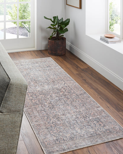 Vivir Lorelai VVLO-2302 Black Machine Washable Area Rug by LIVABLISS