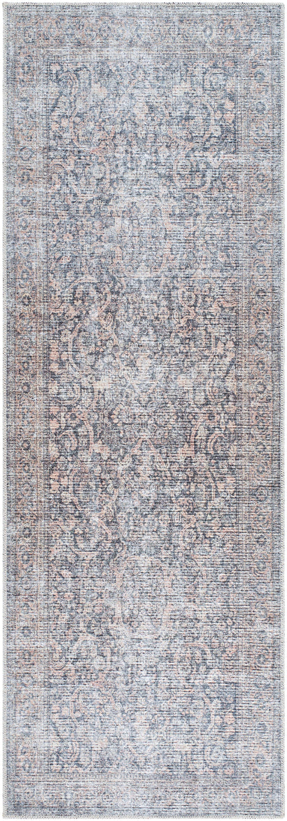 Vivir Lorelai VVLO-2302 Black Machine Washable Area Rug by LIVABLISS