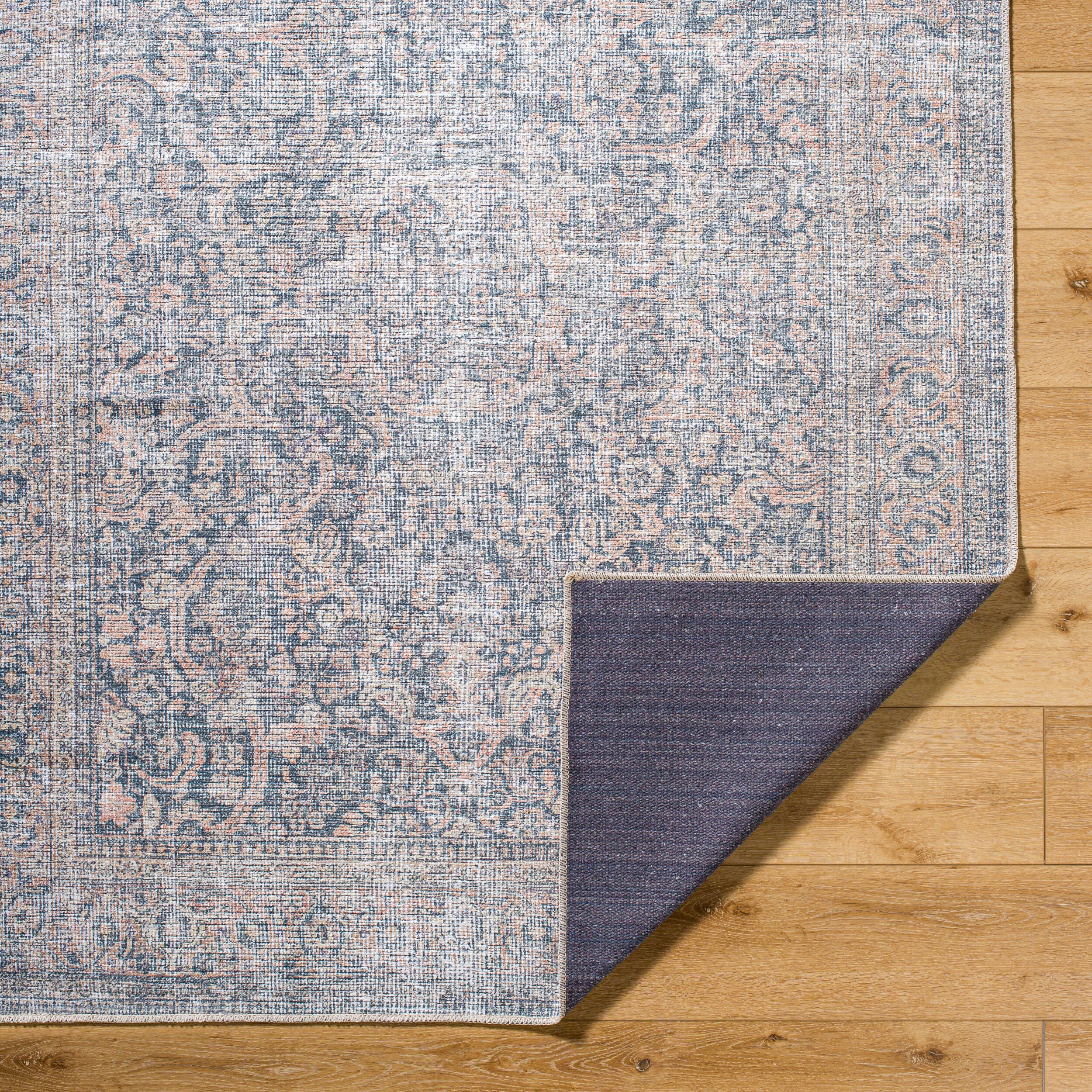 Vivir Lorelai VVLO-2302 Black Machine Washable Area Rug by LIVABLISS