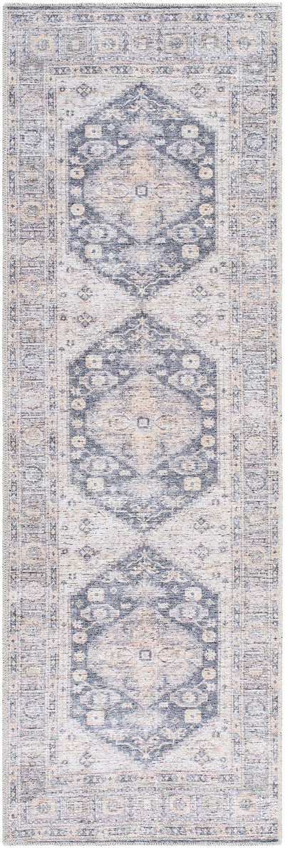 Livabliss Lorelai VVLO-2306 Black Machine Washable Area Rug