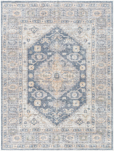 Livabliss Lorelai VVLO-2306 Black Machine Washable Area Rug