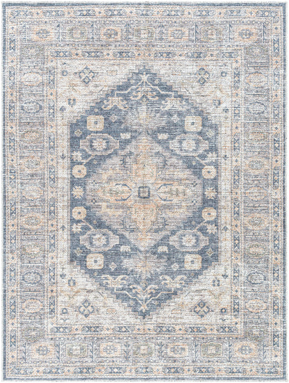 Vivir Lorelai VVLO-2306 Black Machine Washable Area Rug by LIVABLISS