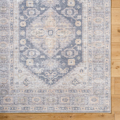 Livabliss Lorelai VVLO-2306 Black Machine Washable Area Rug
