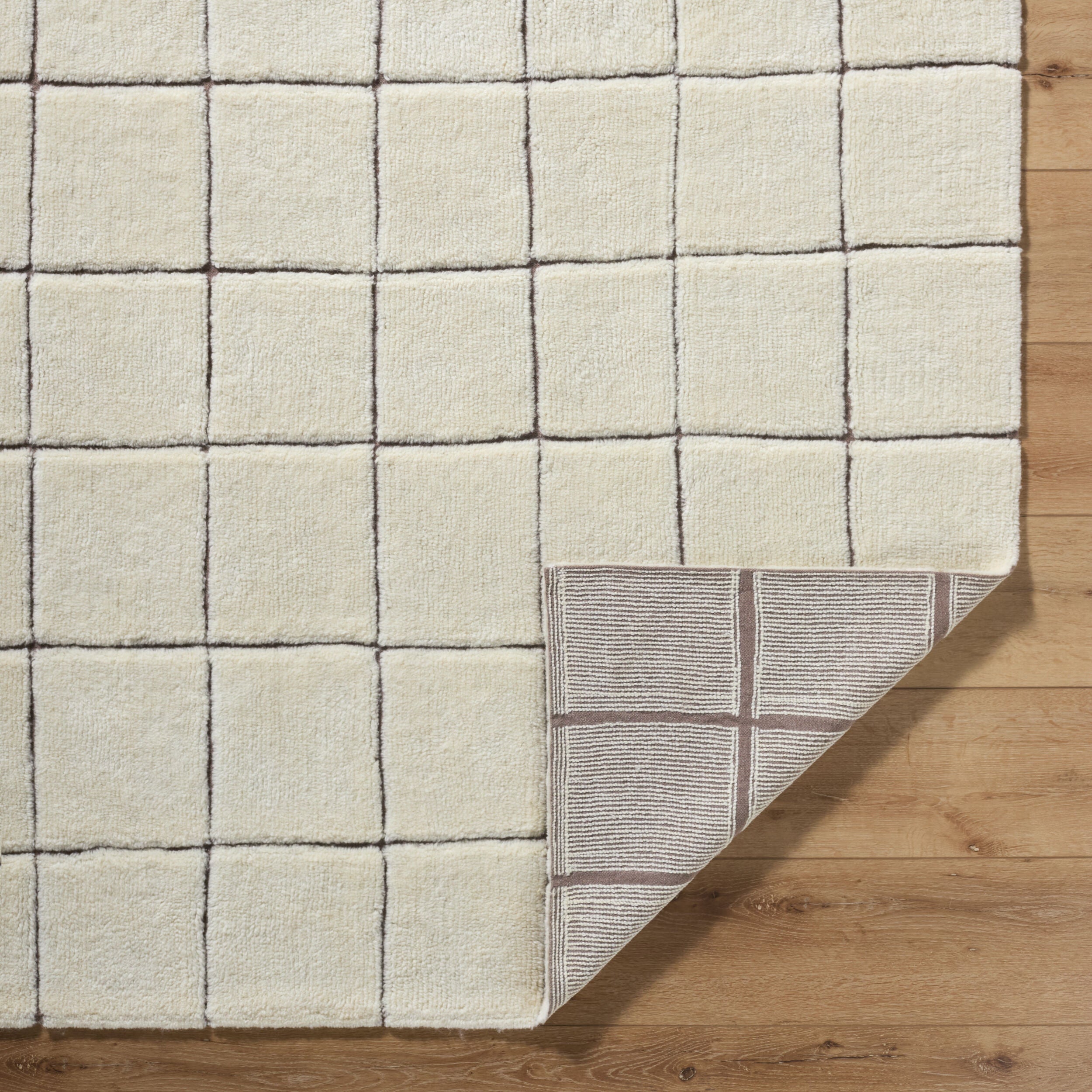 Surya Wooly WOL-2301 Ivory Machine Washable Area Rug by LIVABLISS