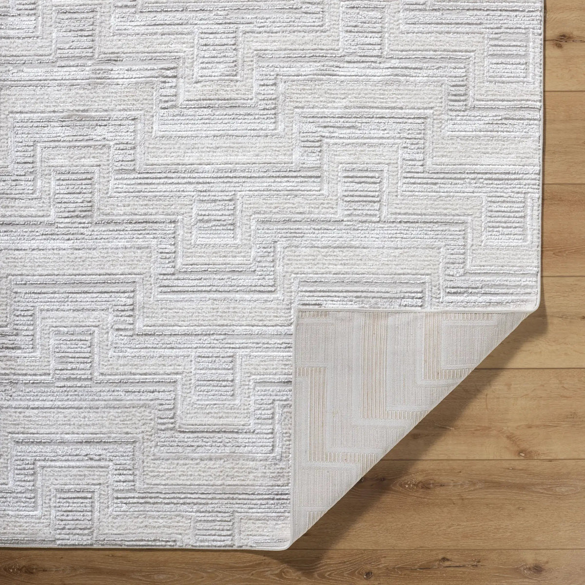Wolly WOY-2301 Ivory Area Rug by LIVABLISS