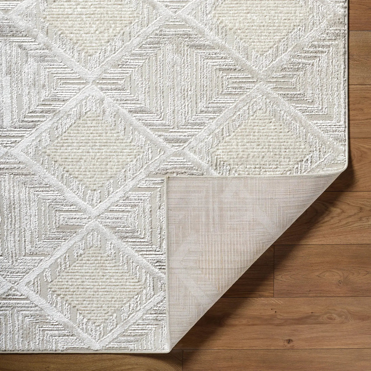 Wolly WOY-2302 Ivory Area Rug by LIVABLISS