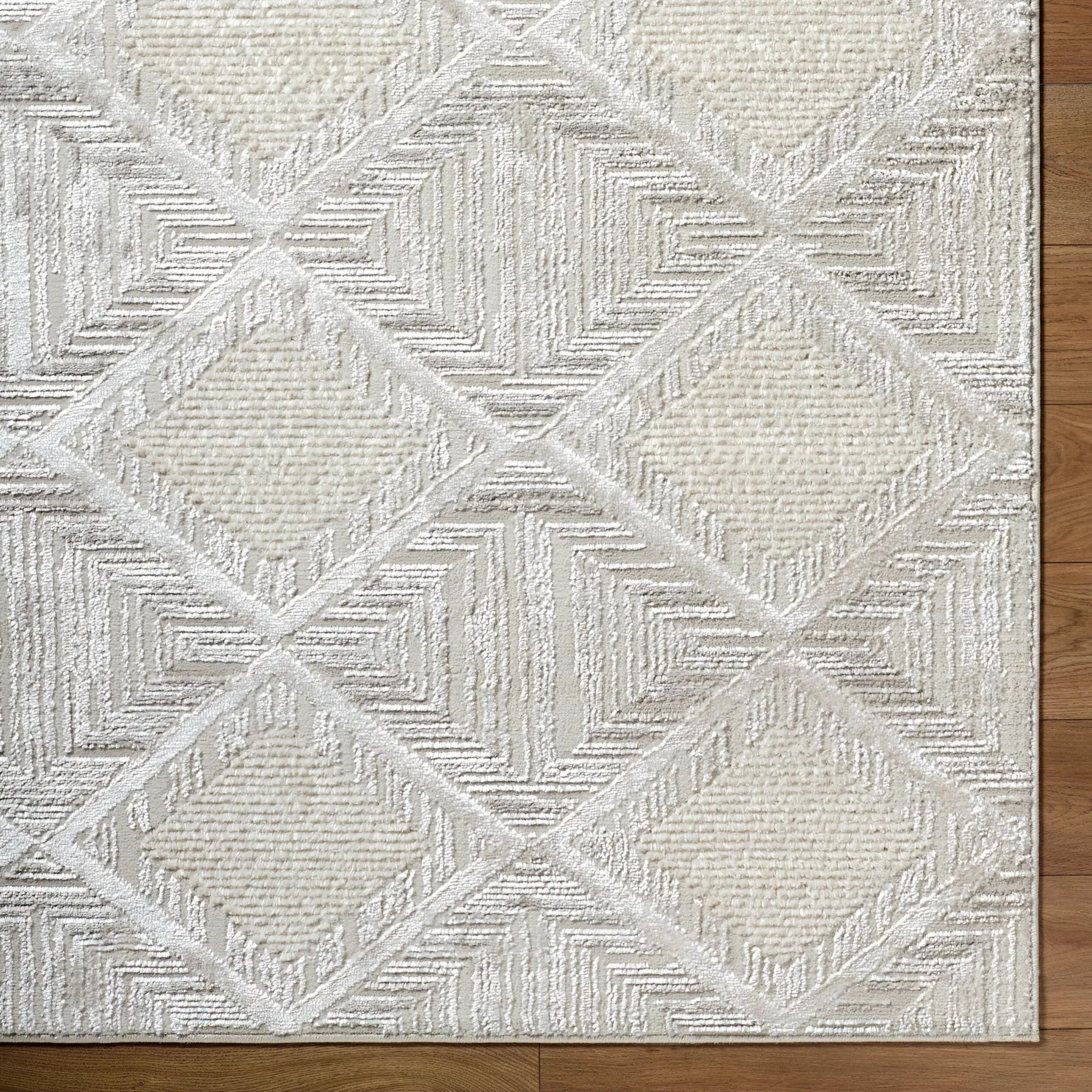 Wolly WOY-2302 Ivory Area Rug by LIVABLISS