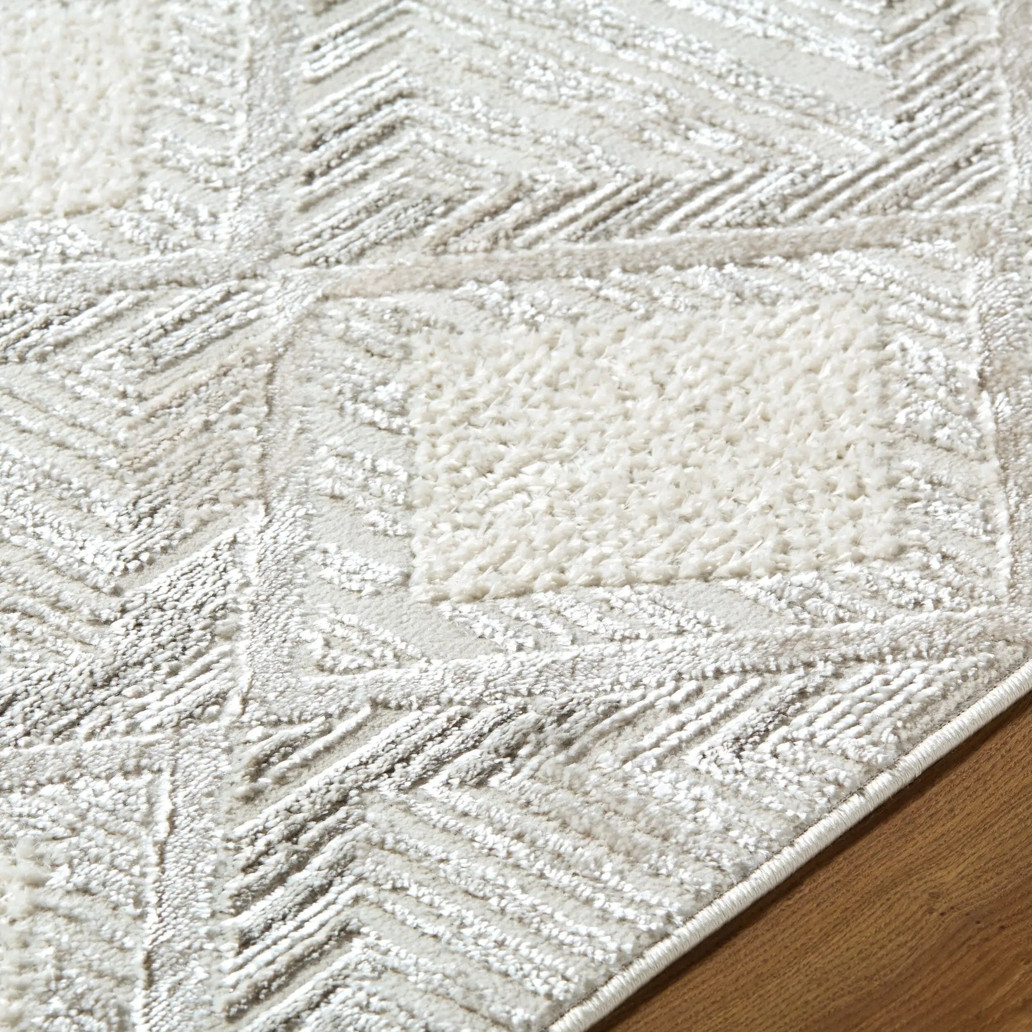 Wolly WOY-2302 Ivory Area Rug by LIVABLISS