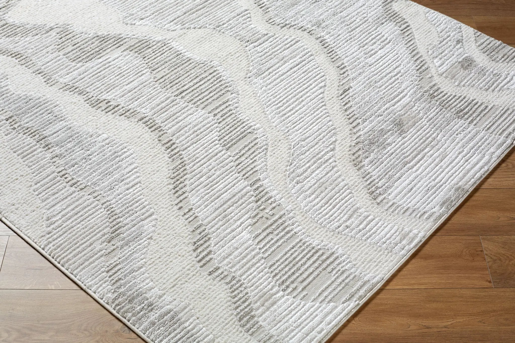 Wolly WOY-2307 White Area Rug by LIVABLISS