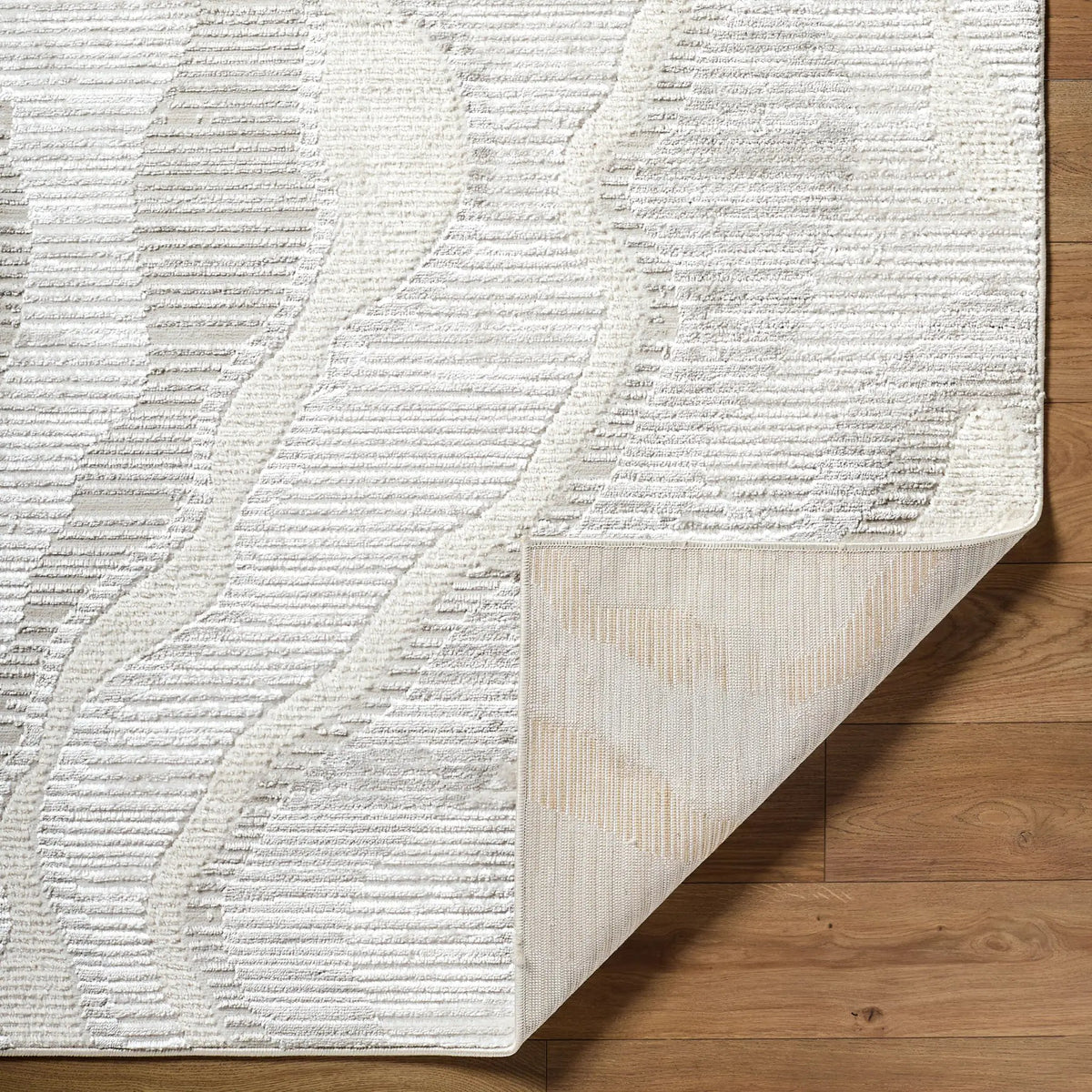 Wolly WOY-2307 White Area Rug by LIVABLISS