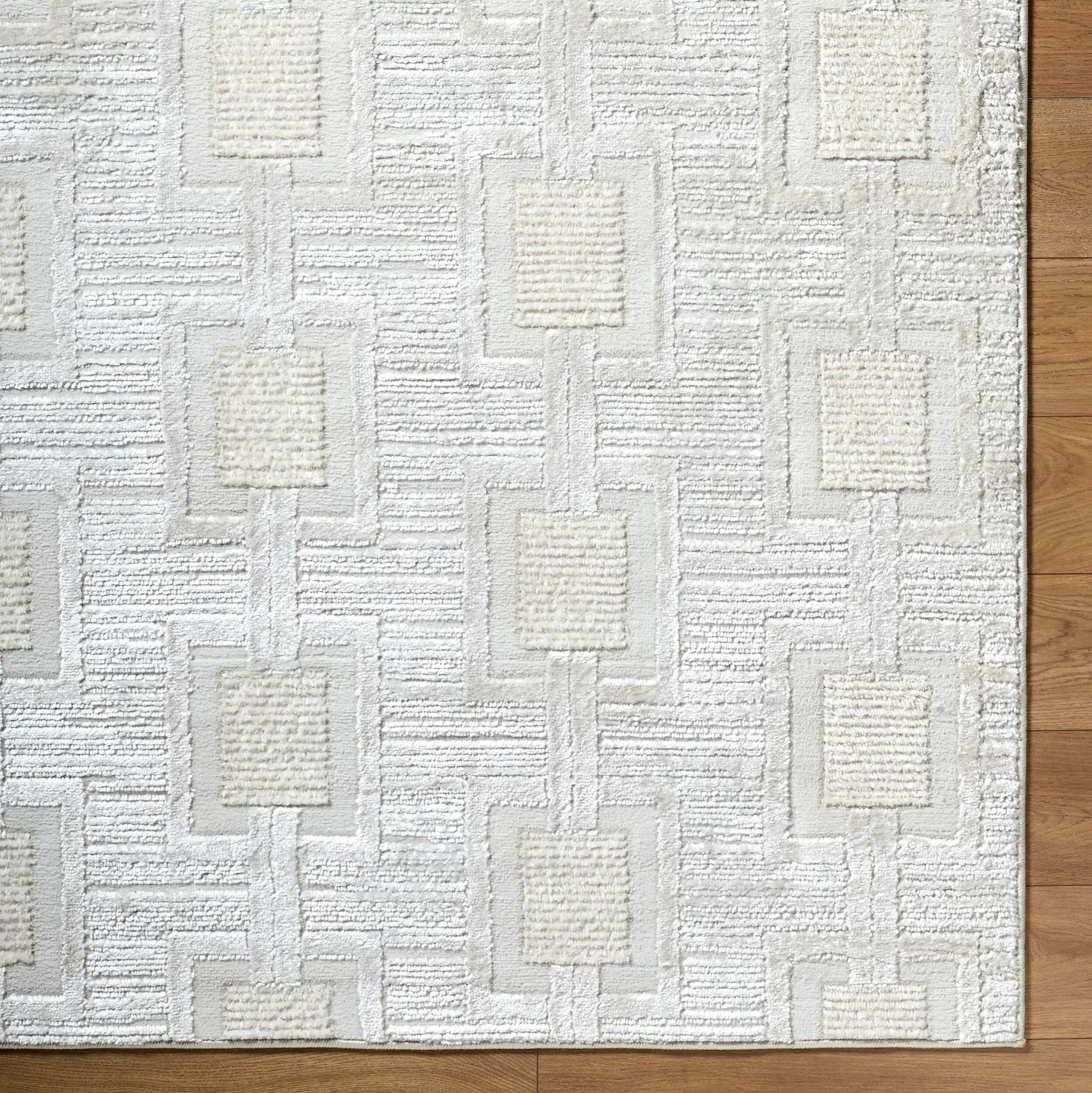 Wolly WOY-2311 Ivory Area Rug by LIVABLISS