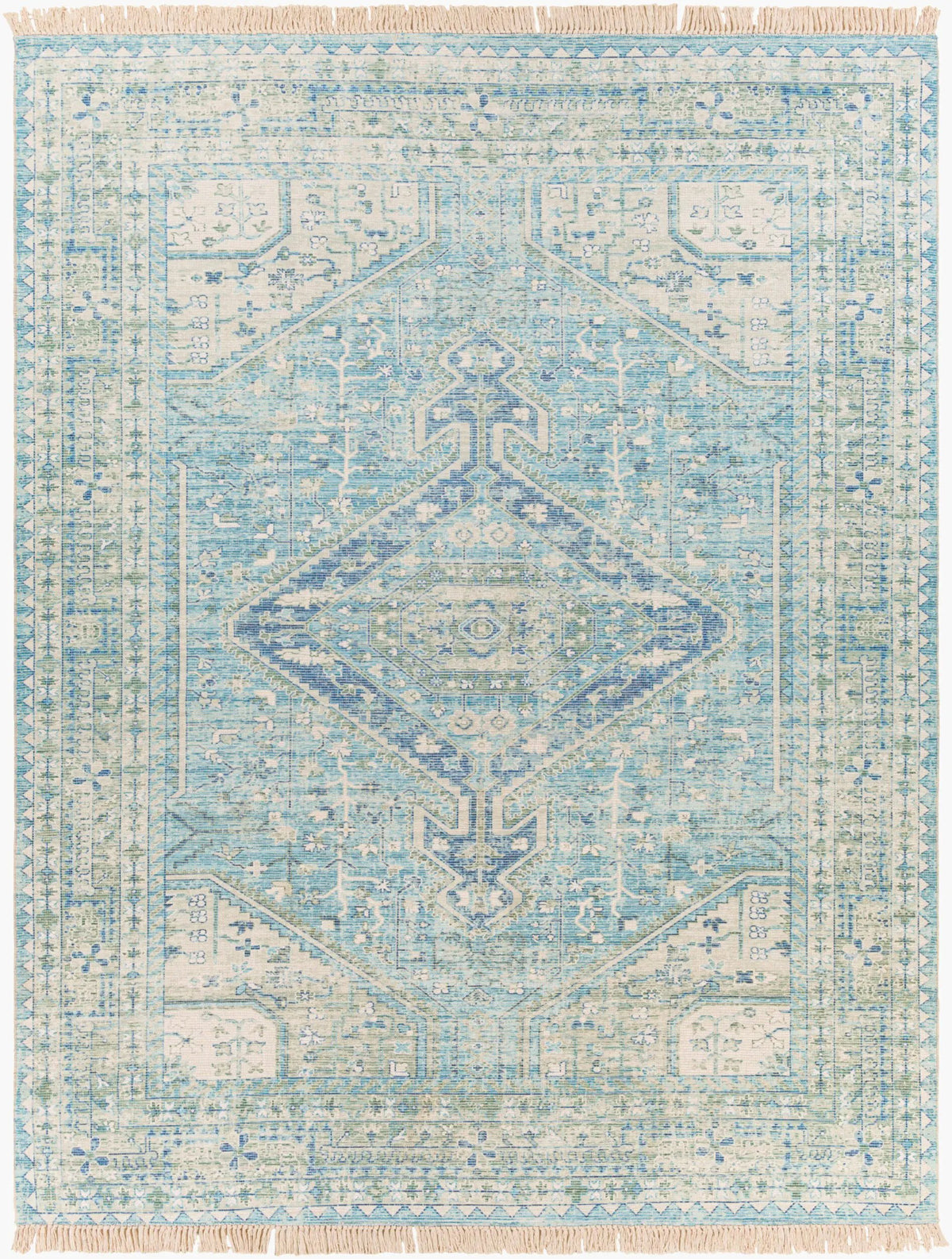 LIVABLISS Zainab ZAI-2304 Aqua Area Rug