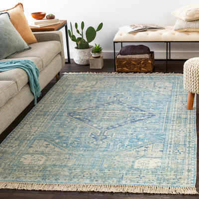LIVABLISS Zainab ZAI-2304 Aqua Area Rug