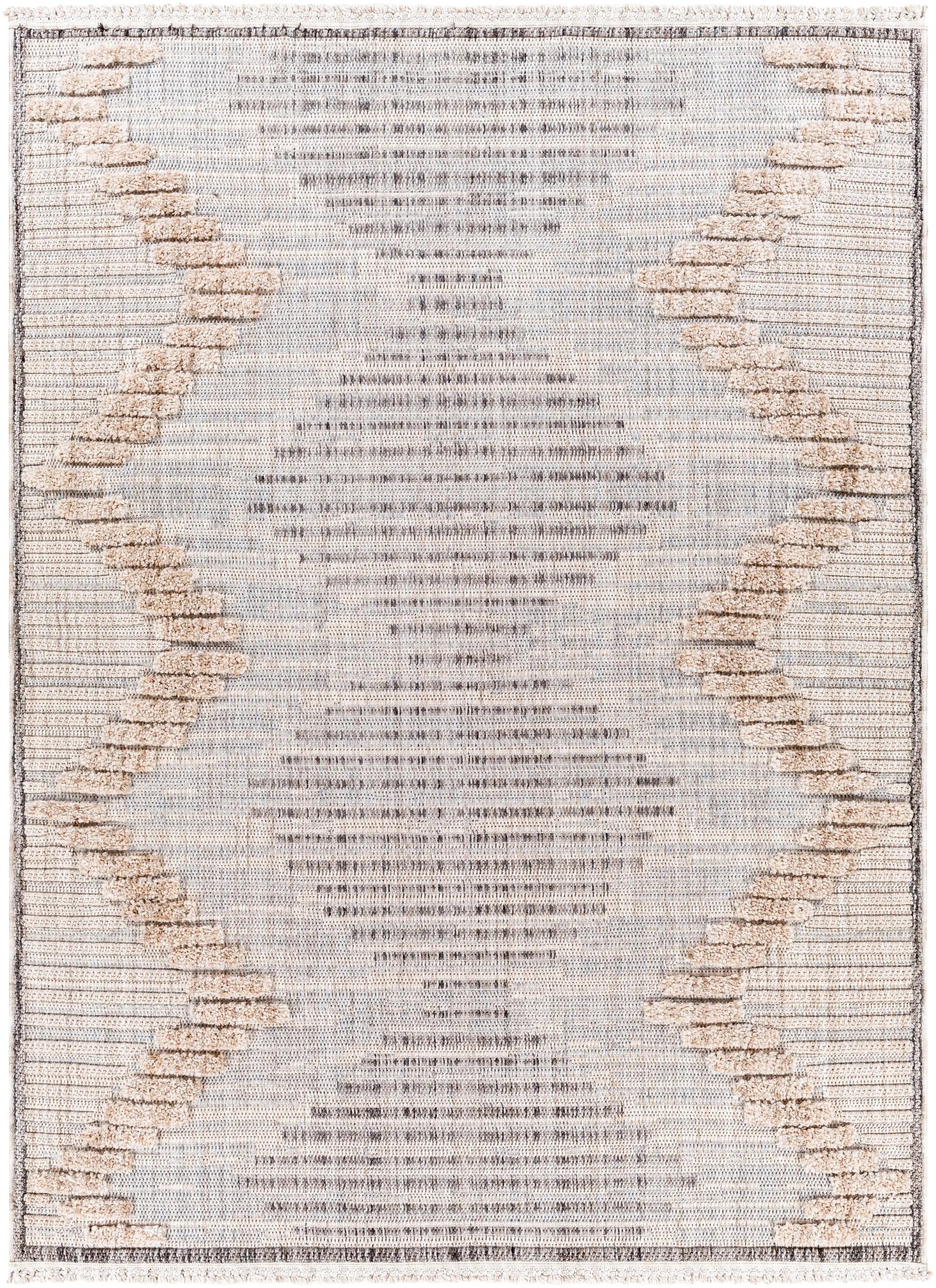 Zaragoza ZRZ-2300 Medium-Gray Area Rug by LIVABLISS