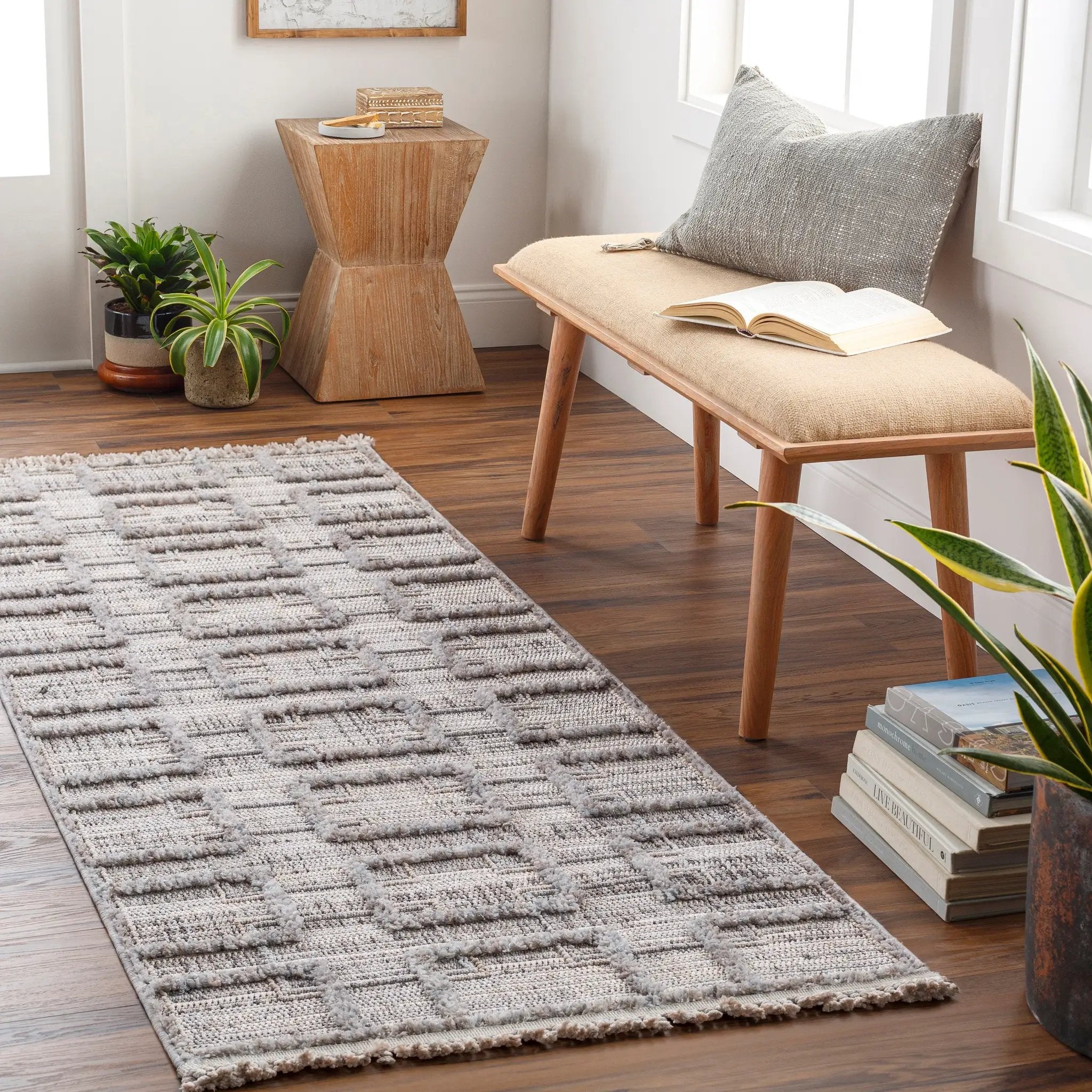 Zaragoza ZRZ-2314 Charcoal Area Rug by LIVABLISS