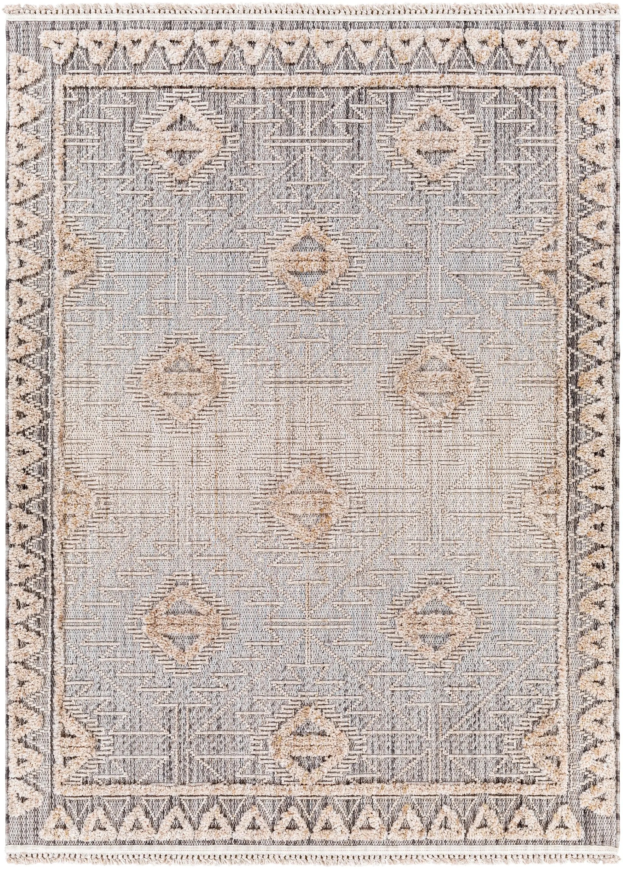 Zaragoza ZRZ-2318 Light-Beige Area Rug by LIVABLISS