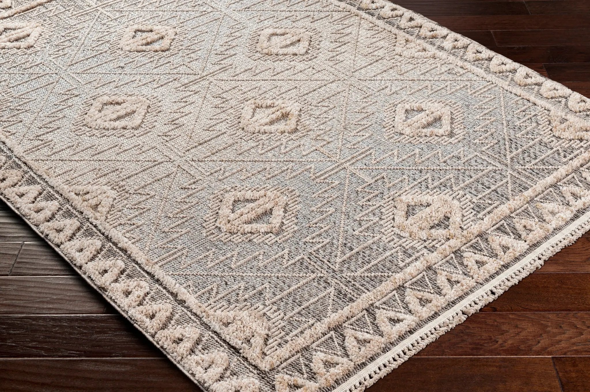 Zaragoza ZRZ-2318 Light-Beige Area Rug by LIVABLISS