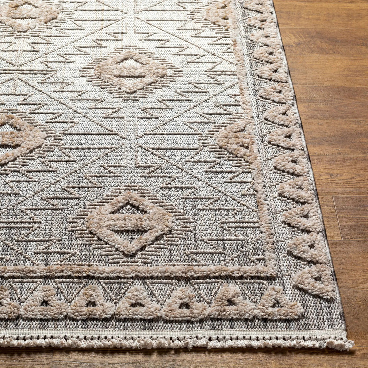 Zaragoza ZRZ-2318 Light-Beige Area Rug by LIVABLISS