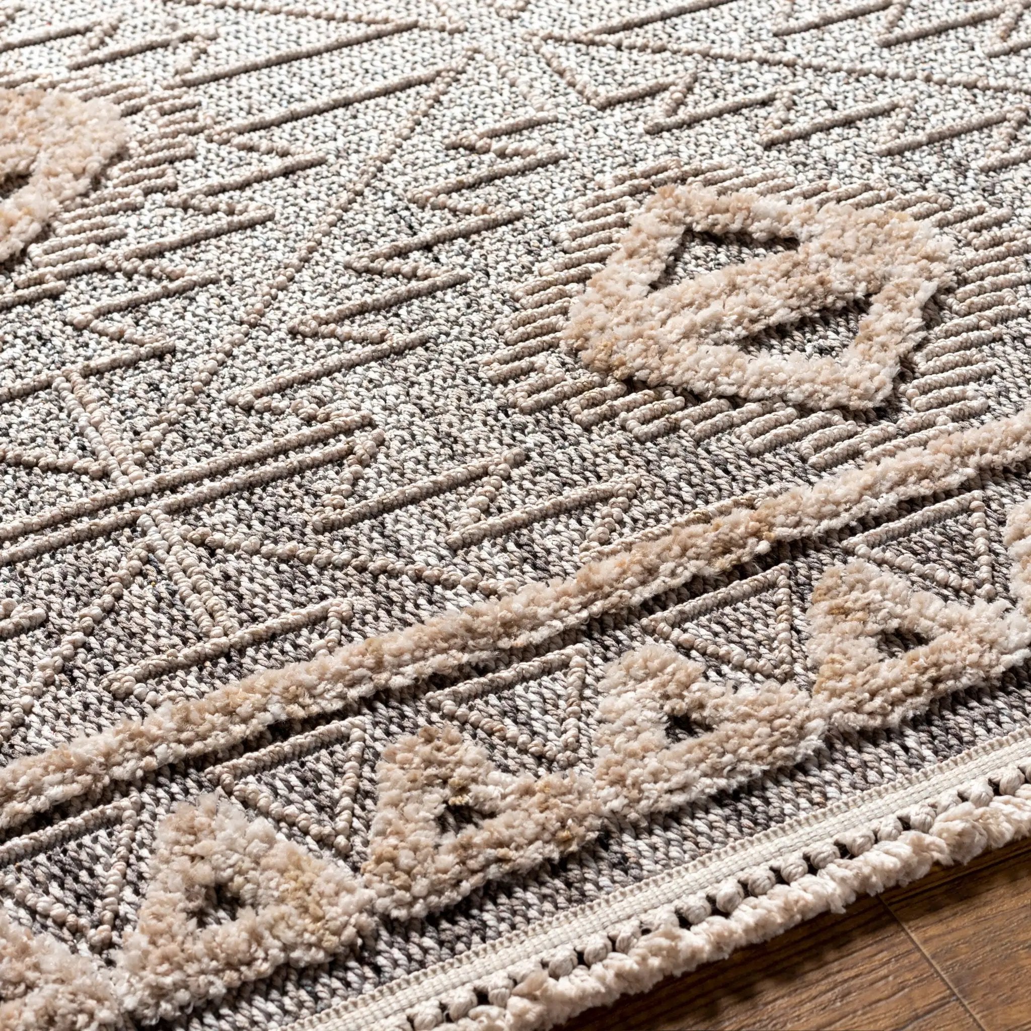 Zaragoza ZRZ-2318 Light-Beige Area Rug by LIVABLISS